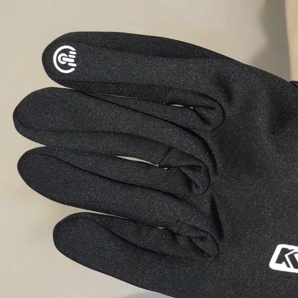 Sport touch screen fingertips gloves, black, large, new - Picture 5 of 8